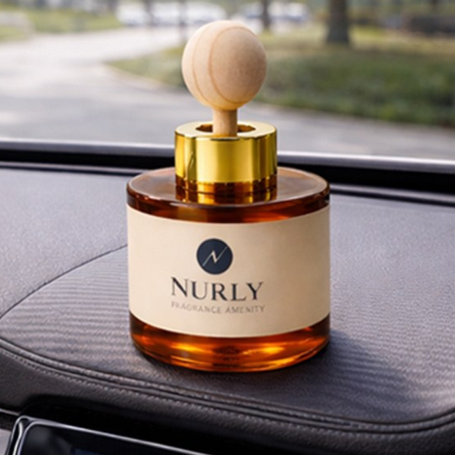 스페인 고급 원두향료 차량용 우드볼 커피디퓨저 100ml 대용량 실내용 악취제거, 카라멜마끼야또, 1개