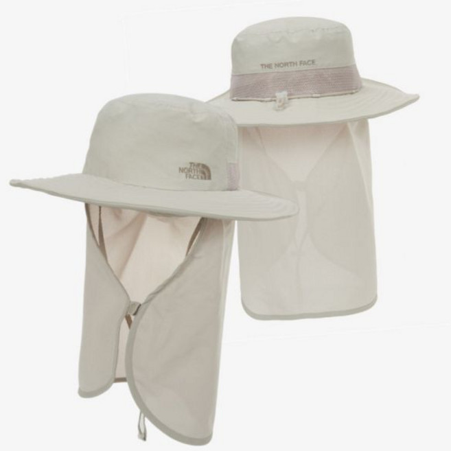 [매장판] 노스페이스 모자 차양막 등산 여름 라이트 쉴드 햇 화이트 샌드 NE3HR56B, M
