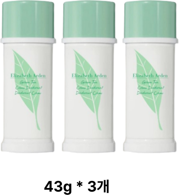 엘리자베스아덴 그린티 데오도란트 크림, 43g, 3개