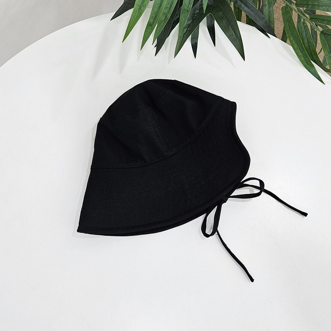 잼젬 코튼 스티치 와이어 리본 끈 버킷햇 사이즈조절 벨크로 벙거지