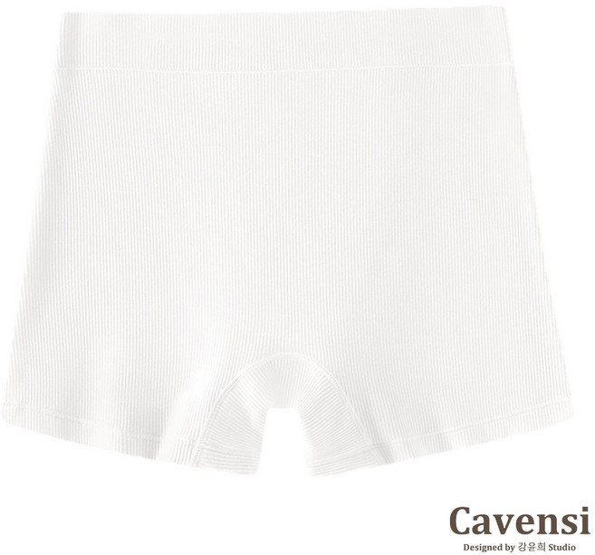 Cavensi M-4XL 涼感加大尺碼打底褲 防走光無痕平角內褲, 純欲白色,2XL（建議63~73公斤 ）