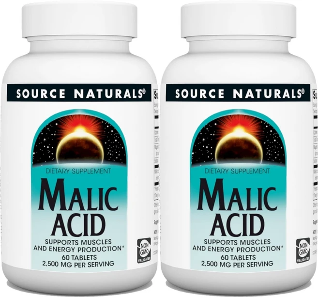 Source Naturals 소스내추럴스 말산 2500mg 테블릿, 2개, 60정 - 쿠팡
