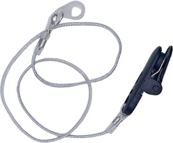 보청기 분실방지 끈 줄, 1개, 회색 한쪽