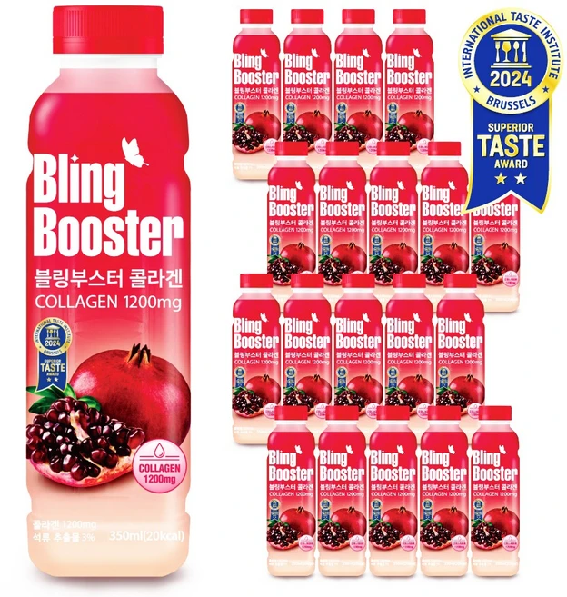 콜라겐음료 블링부스터 콜라겐 석류, 20개, 350ml - 쿠팡
