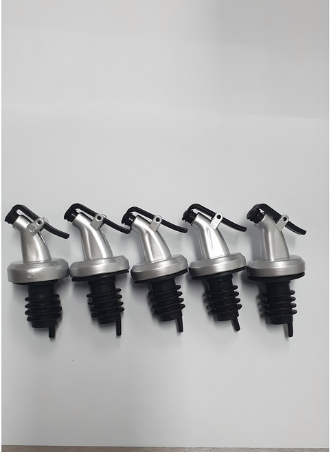 서울패키지 푸어러 오일마개 j형, 실버블랙, 5개