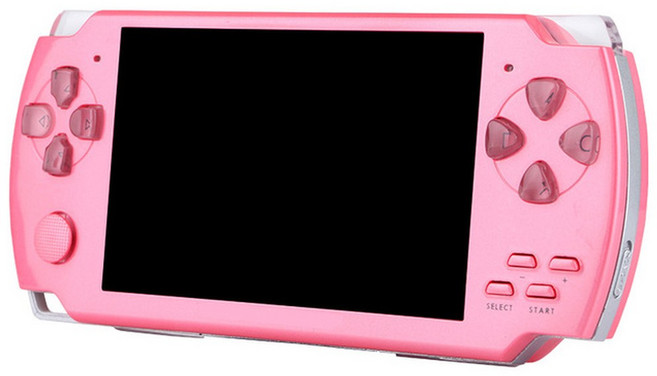 2025 HOT 내장 5000가지 게임 8GB 4.3인치 PMP 휴대용 게임기 MP3 MP4 MP5 플레이어 비디오 FM 카메라 게임 콘솔, 하얀색