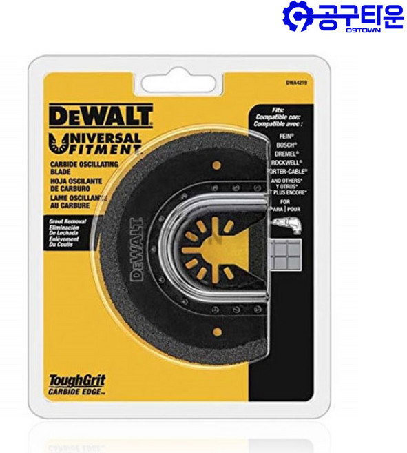 디월트 DWA4219 멀티툴날 DWE315K DCS355용 줄눈제거, 1개
