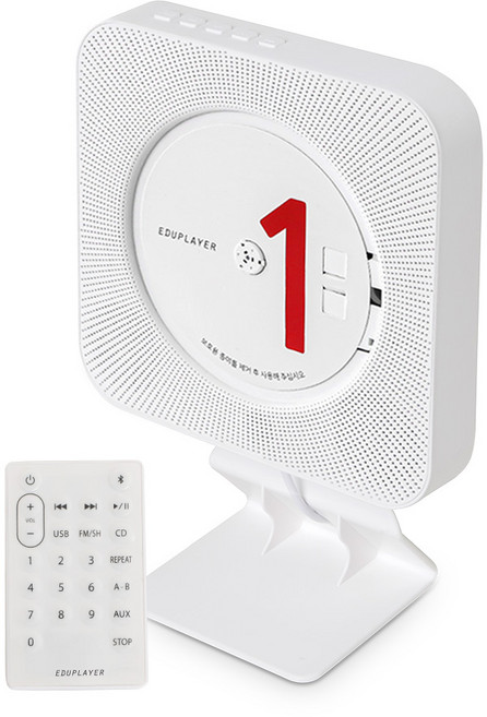 에듀플레이어 벽걸이CD플레이어 EA10프리미엄 패키지, 화이트, EA10 패키지
