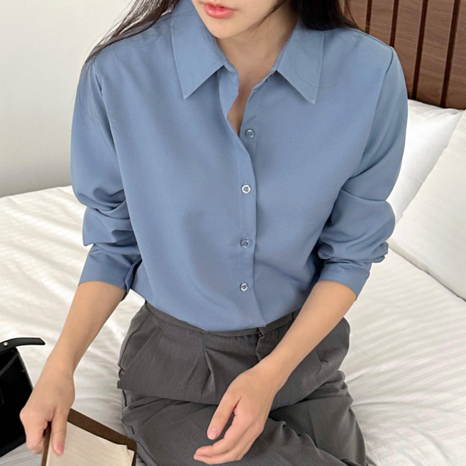 루나제이 여성 블라우스 구김없는 여자 셔츠 링클프리 14가지 컬러