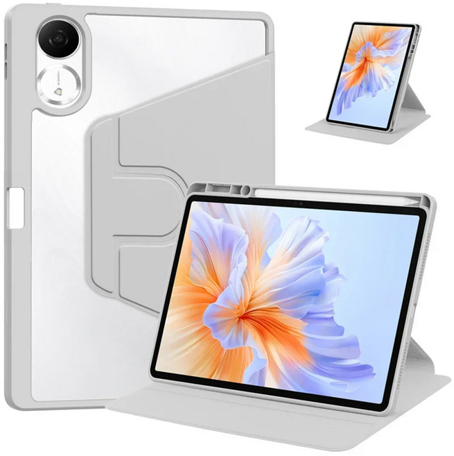 스냅케이스 레드미 패드2 호환 케이스 회전 북커버, 그레이, 1개