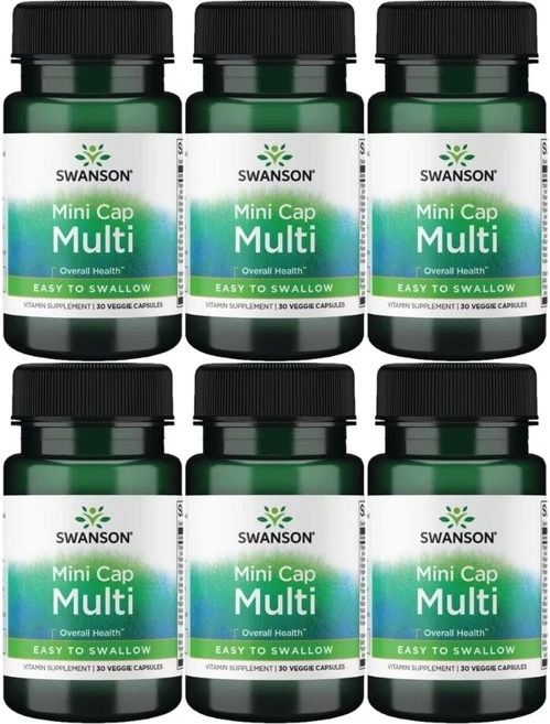 스완슨 미니 캡 멀티 종합비타민, 6개, 30정 - 쿠팡