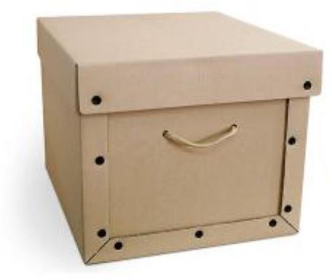 이케이박스 수납정리함, 무지 단추식 정리함, 4개입