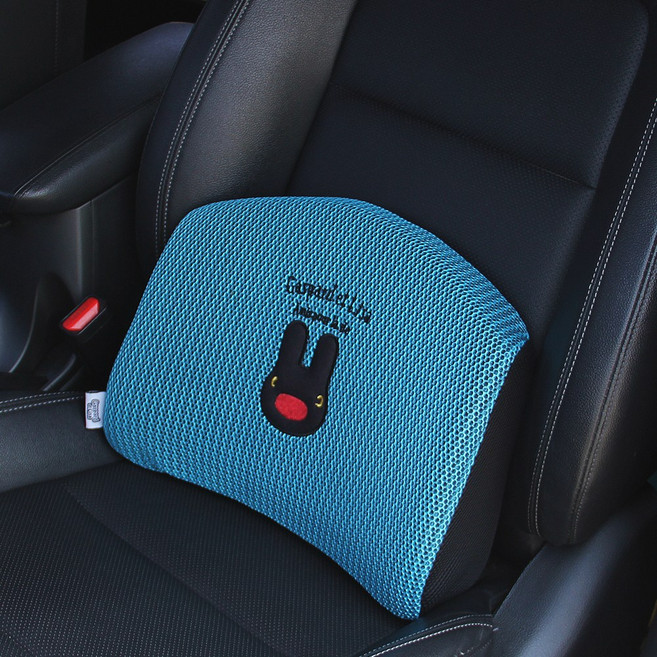 가스파드와 리사 사계절 에어메쉬 통풍 차량용 등쿠션, 로빈슨에그블루, 1개