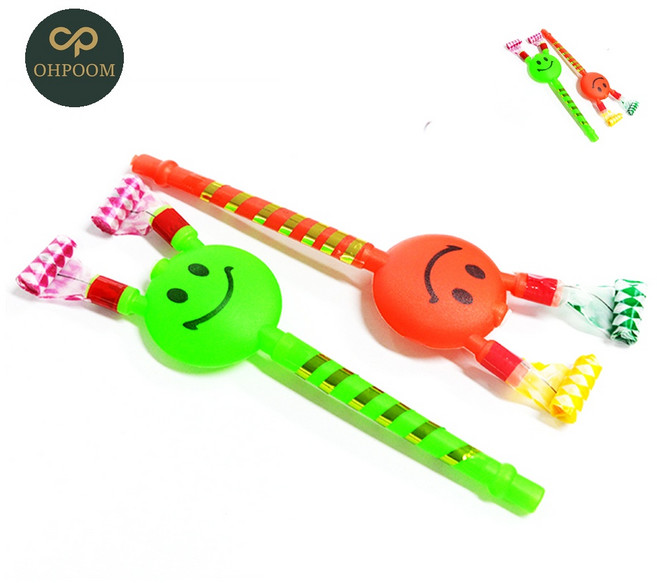 [픽커] 파티나팔 코끼리나팔 컬러나팔 생일파티 나팔 스마일 2개입