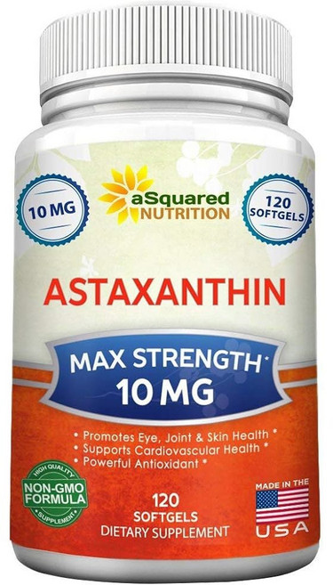 aSquared Nutrition 아스타잔틴 10mg 소프트젤 120개, 1개, 120