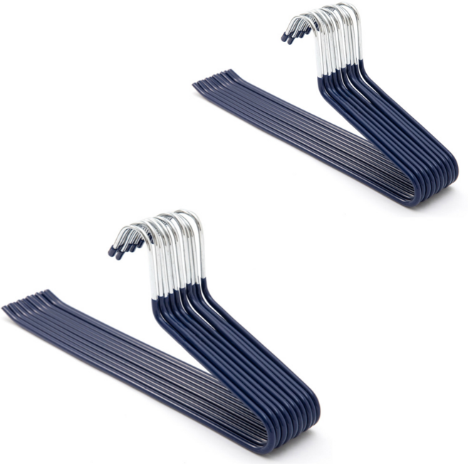 메르카 논슬립 바지걸이, 20개, 네이비