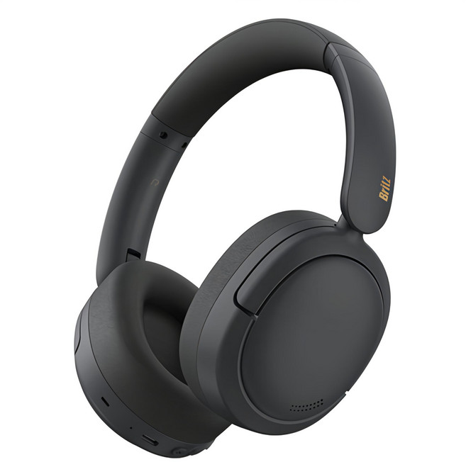 브리츠 블루투스 5.4 노이즈 캔슬링 헤드폰, 블랙, W4BT ANC