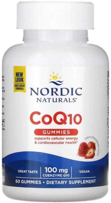 노르딕내츄럴스 102868 코엔자임Q10 100mg 딸기 구미젤리 60개, 60정, 1개 - 쿠팡