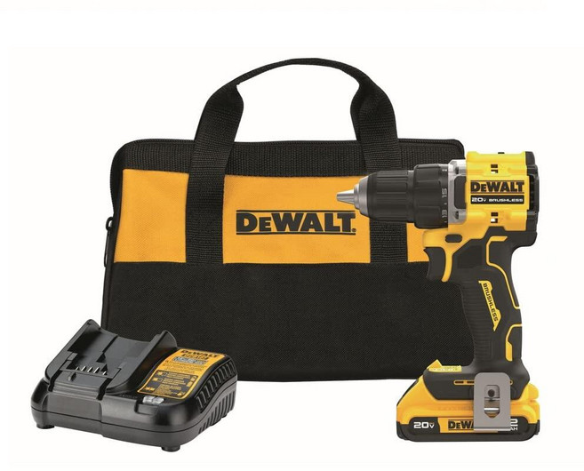 Dewalt 디월트 DCD794D1 20V MAX ATOMIC 컴팩트 시리즈 브러시리스 리튬 이온 1.3cm 1 2인치 무선 드릴 드라이버 키트 2 Ah 288046, Dewalt 디월트 DCD794D1 20V MAX AT