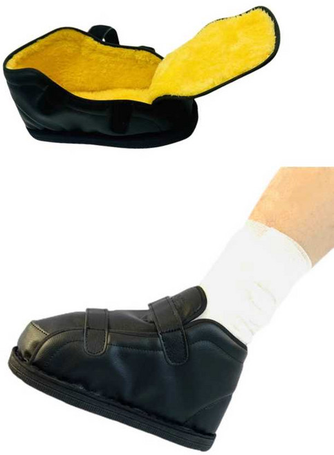 한행 발목반깁스 사계절 발목 석고 재활 걷기 발목보조기 발목용아대 부상 등산용, 1개, 겨울 기모 아동 (31-33)