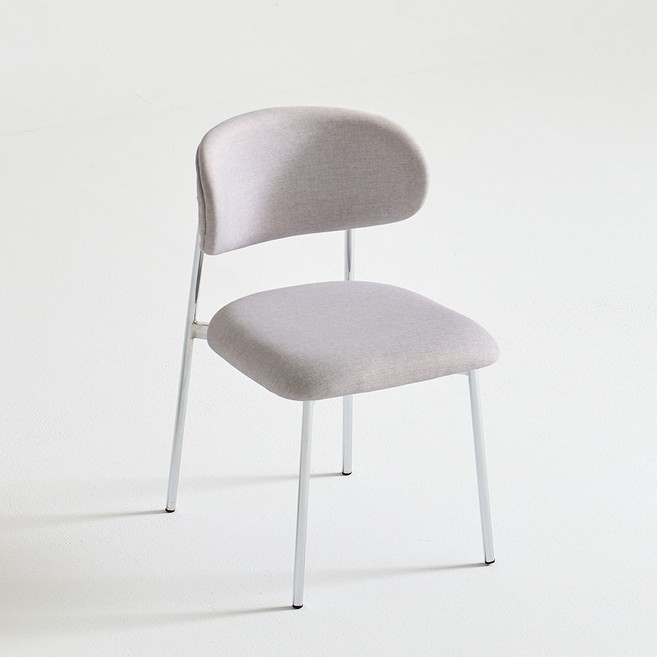 코지 인테리어 디자인 카페 식당 테이블 식탁 의자, 1개, 그레이