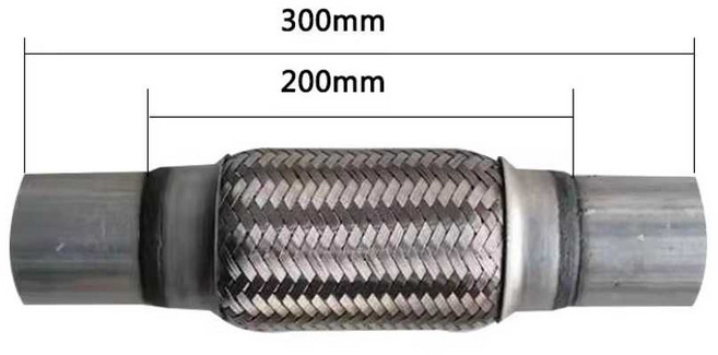 트럭 마후라 머플러 자동차 화물차 부품 튜브 배기관 튜닝, 1개, 38x200x300mm