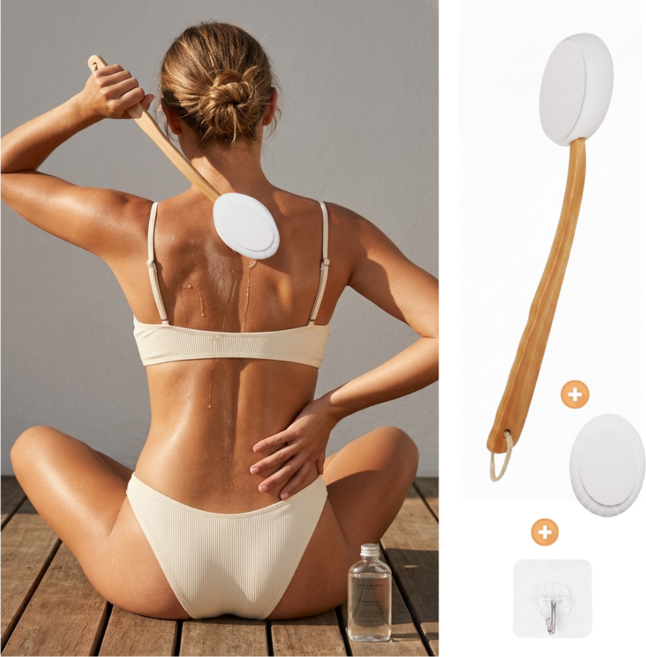 등에 로션 바르는 도구 셀프 등로션바르기 혼자서도 연고 태닝오일 등관리, 1개