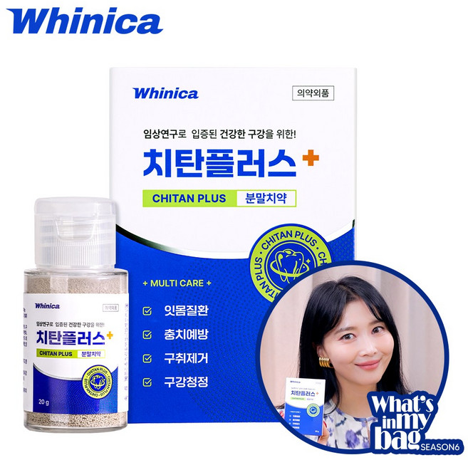 화이니카 치탄플러스 가루 잇몸질환 구강청정 충치예방 구취제거, 3개, 20g