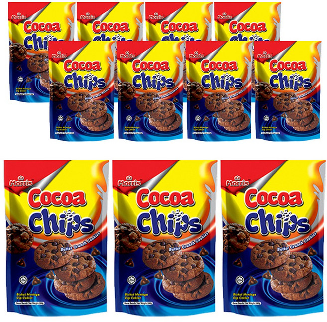 모리스 코코아칩 버터 크런치 쿠키 11개(100gx11개) 초코칩과자, 11개, 100g