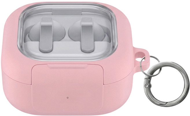 갤럭시 버즈4 / 버즈4프로 케이스 투명 마카롱 범퍼, 1개, 핑크, 갤럭시 버즈4프로 / 버즈4