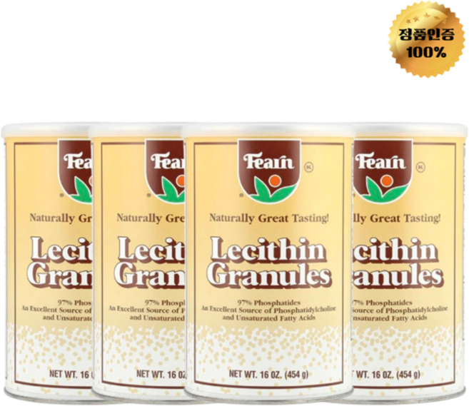 2+2 펀내추럴푸드 레시틴 과립 454g, 4개