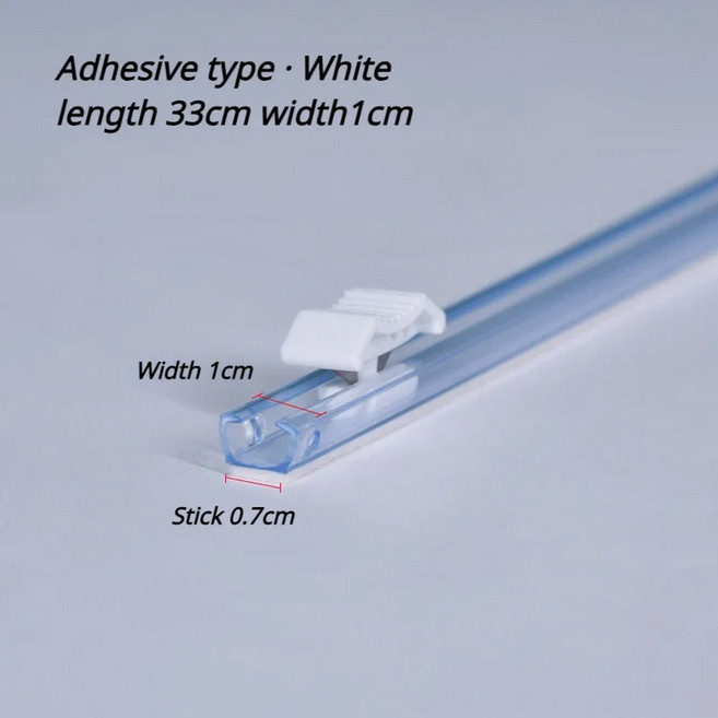 플라스틱 랩 디스펜서 호일 필름 커터 교체 접착 스트레치 커팅 스트립 가정용 기기, Paste type 33cm WT, 1개