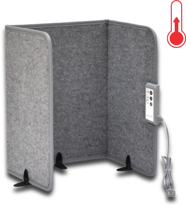 이노머스 발난로 파티션히터 히팅패드, 그레이