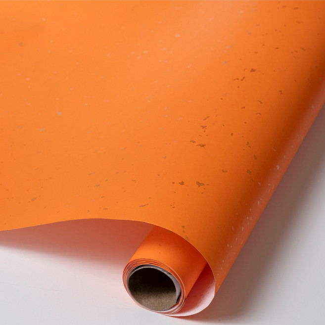 star starred 포장용 글리터 티끌지 롤(Roll) 43cm(폭) 3M(길이), 1개, 오렌지