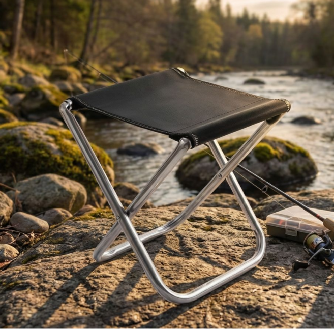 딜대쉬 괴물하중력 접이식 의자, 1개, 블랙