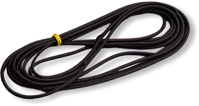 이음모음 국산 둥근 칼라 고무줄 3M, 1세트, 블랙