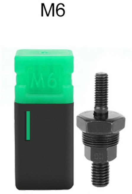 타정총 못박는총 콘크리트타정기 M3-M12 6-32 8-32 10-24 1/4-20 5/16-18 3/8-16 1/2-13 리베 터 건 부품 핸드 너트 리벳 건용 스레드 맨드릴 도, [13] M6, 1개