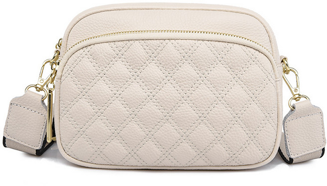 리치모리 퀄팅 소가죽 크로스백 여성 데일리 미니백 체인 스트랩 가방