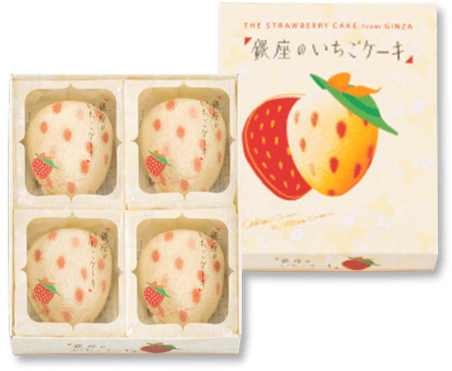 도쿄바나나 긴자 딸기 케이크 4개입, 250g, 1개