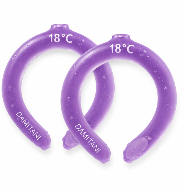 딥톡 아이스 넥쿨러 쿨링스카프 DT0087, 퍼플, 2개