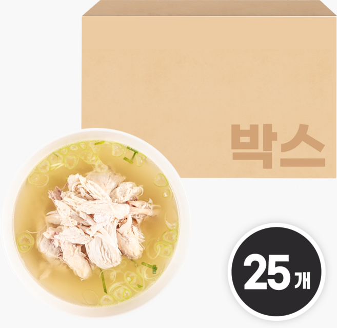 춘풍접객 진한 닭곰탕 600g 식당용 업소용 영양식 곰탕 가정식 밀키트 즉석국, 25개