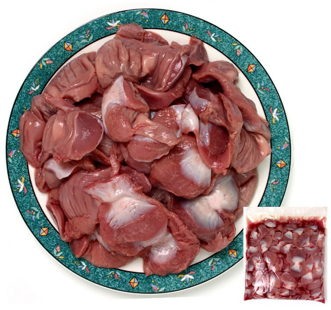 [모던푸드]국내산 닭똥집 쫄깃한 특수부위 닭근위 닭모래집(냉동) 1kg, 1개