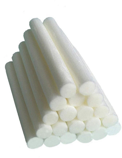 20팩 자동차 디퓨저 스펀지 리필 스틱 필터 심지 교체 흡수성 스틱 미니 아로마 디퓨저용 2.75 X 0.31 인치