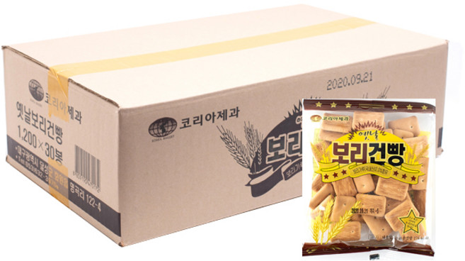 코리아제과 보리건빵 70g 30개입 1box, 30개