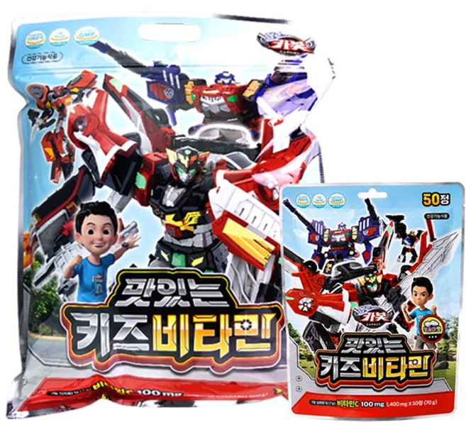 헬로카봇 맛있는 키즈비타민 1000정 + 헬로카봇 맛있는 키즈비타민 50정, 1.47kg, 1세트, 복숭아맛