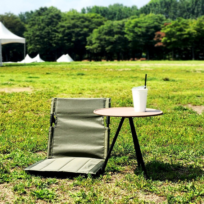 멜로우버디 그라운드 캠핑 체어, 카키, 1개