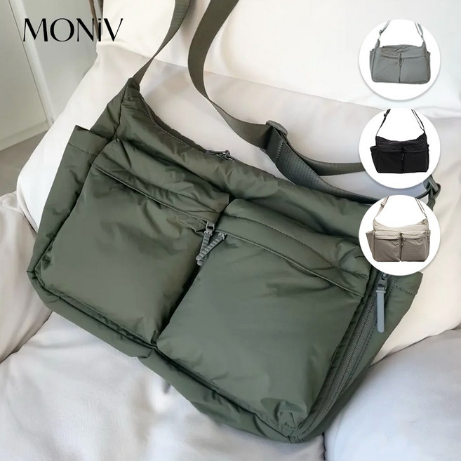 모니브 멀티포켓 보부상 아이패드 크로스백 숄더백 가벼운 가방