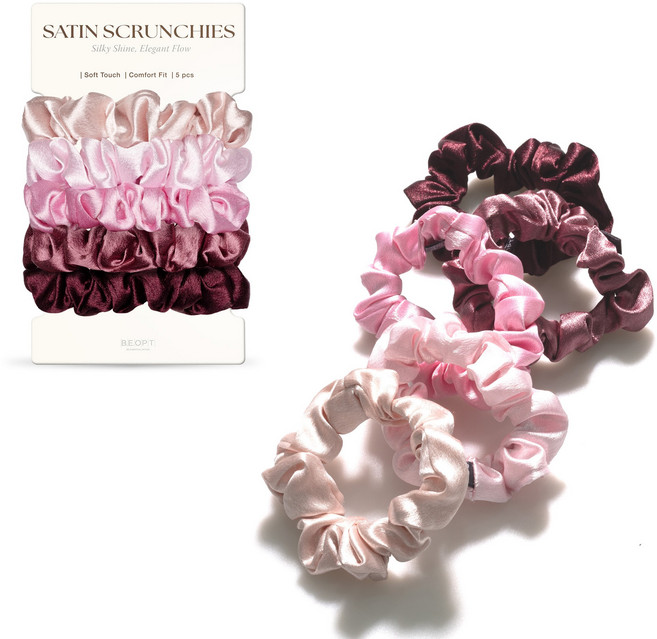 비옵트 새틴 헤어 스크런치 5P
