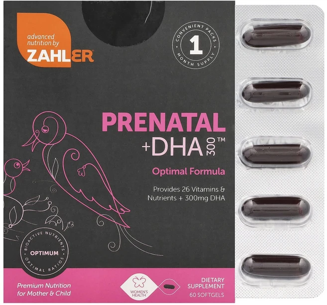 Zahler 산전 + DHA 300 120 소프트젤, Zahler 산전 + DHA 300  120 ..., 1개, 120정 - 쿠팡