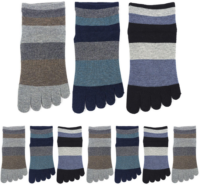 양말박스 남성발가락양말 단목 10켤레 YB5195